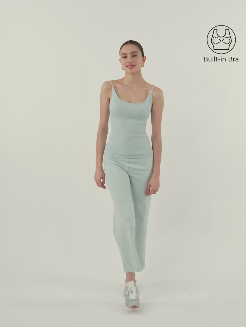 Scoop Neck Spaghetti Strap New Airy Brami Tank Top