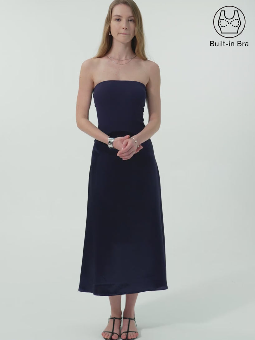 Midnight Non-slip Strapless Midi Brami Dress – OGLmove