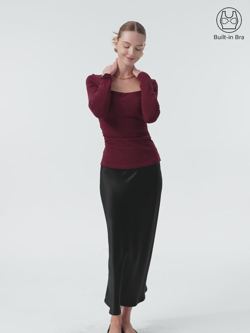 ProWarm Square Neck Side Ruched Brami