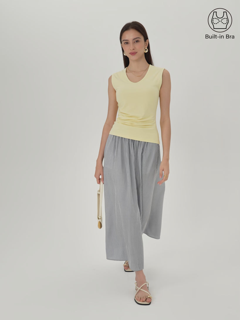 OGLmove U-Neck Tucked Sleeveless Bra Top