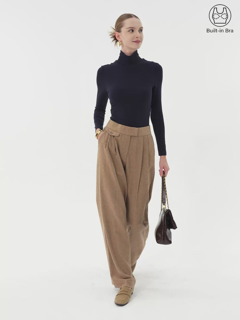 Turtleneck Long Sleeve Brami