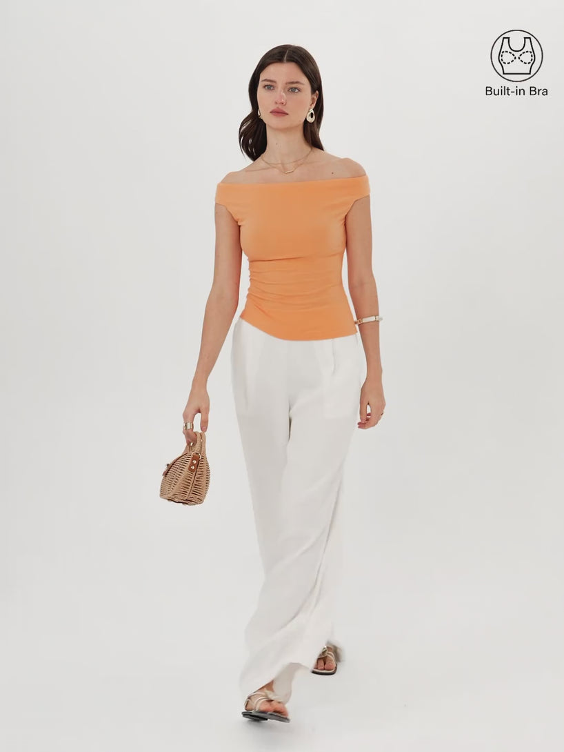 OGLmove CoolTouch Off-the-Shoulder Contour Bra Top
