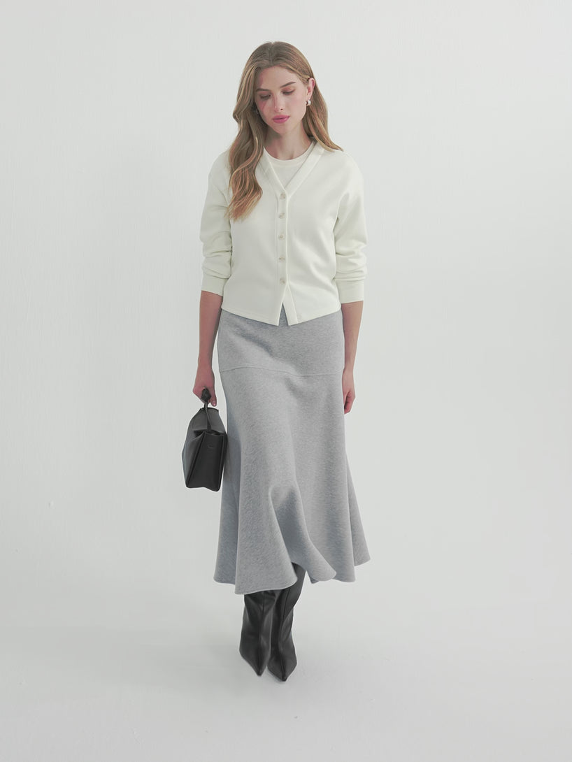 OGLmove FuzzLuxe Mid-Rise Circle Midi Skirt