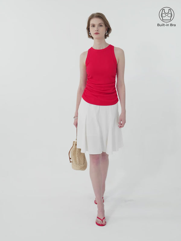 OGLmove Crewneck Side Ruched Bra Tank
