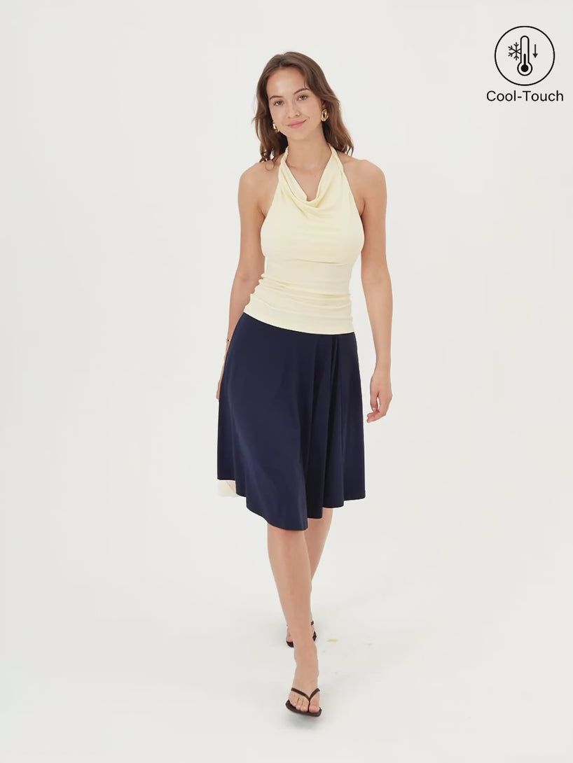 OGLmove CoolTouch Ponte Circle Skirt with Pockets