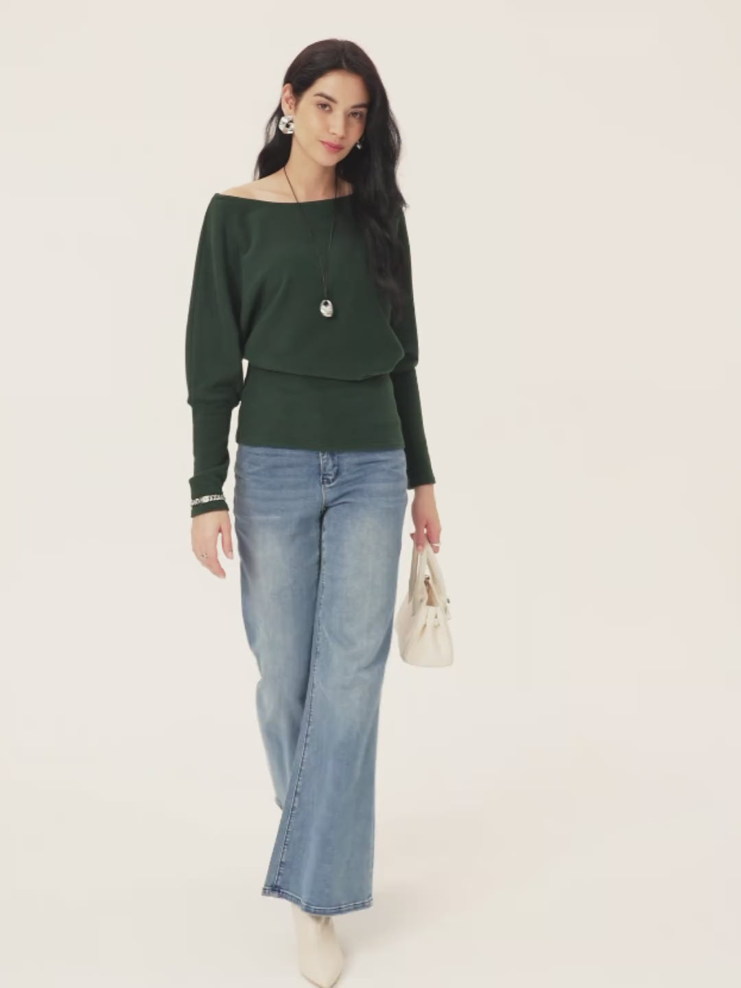 MaxWarm Boatneck Top with Close-Fit Hem