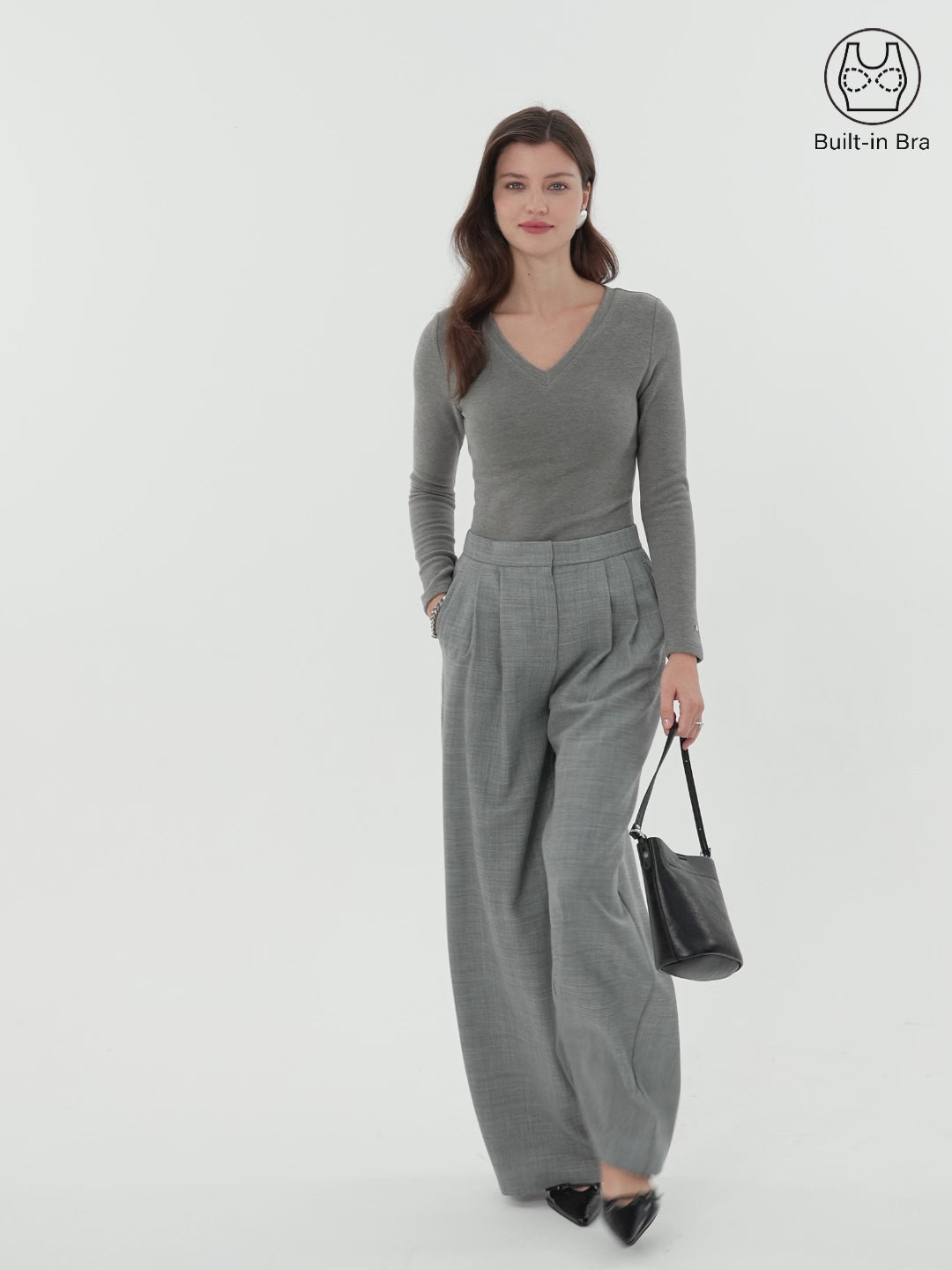 MaxWarm V-Neck Long Sleeve Brami