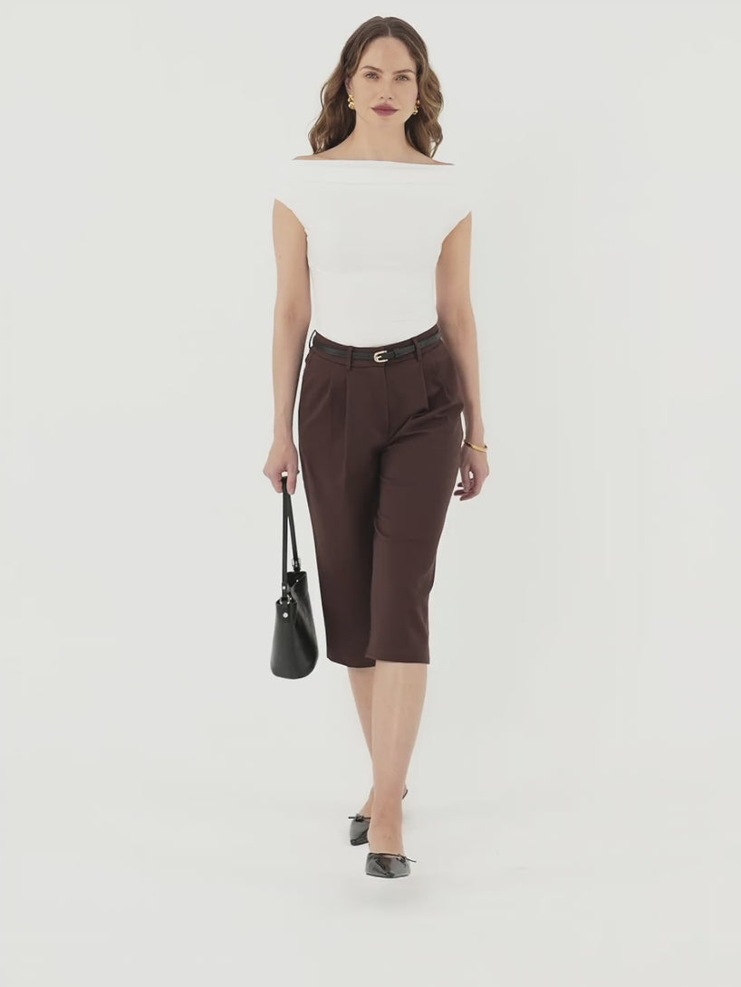 OGLmove Stretch Ponte High Rise Upper-Calf Length Trousers