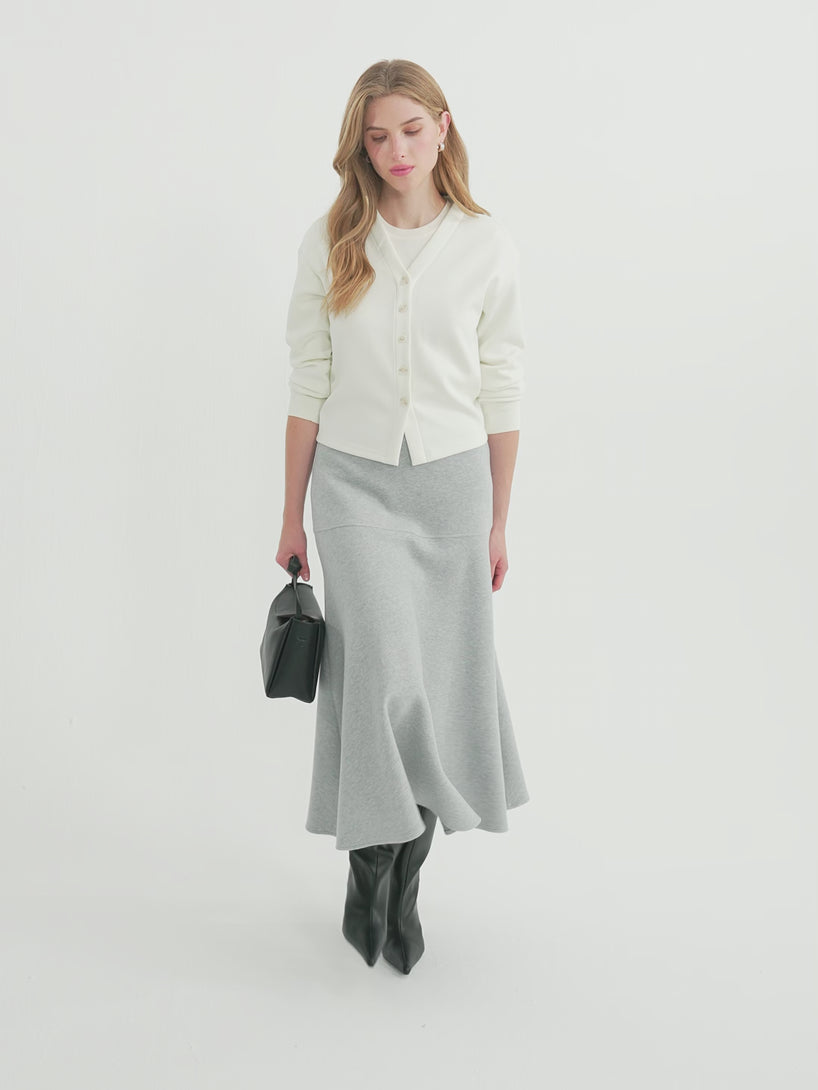 OGLmove FuzzLuxe Mid-Rise Circle Midi Skirt