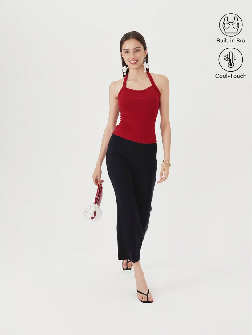 OGLmove CoolTouch Sleek Halter Bra Top