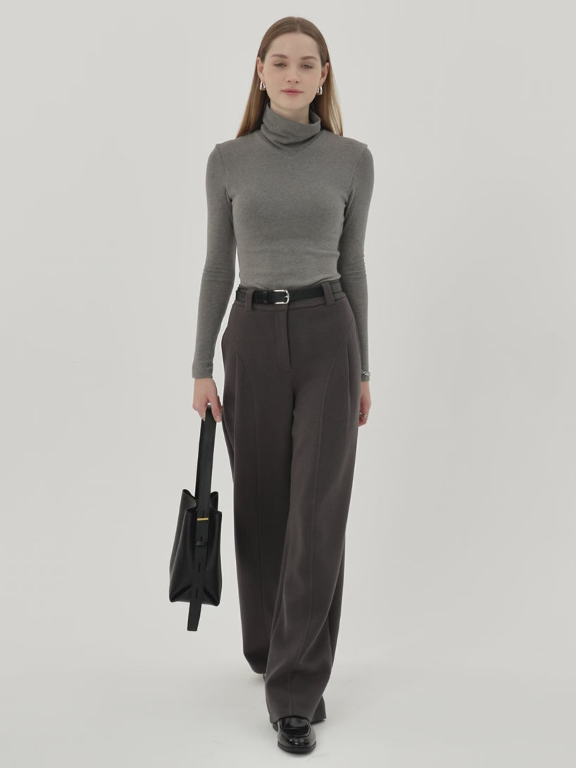FuzzLuxe Flyfront Super Wide Leg Pants