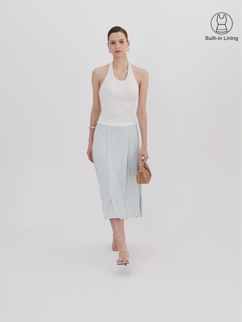 OGLmove CoolTouch Circle Flare Midi Skirt with Pockets