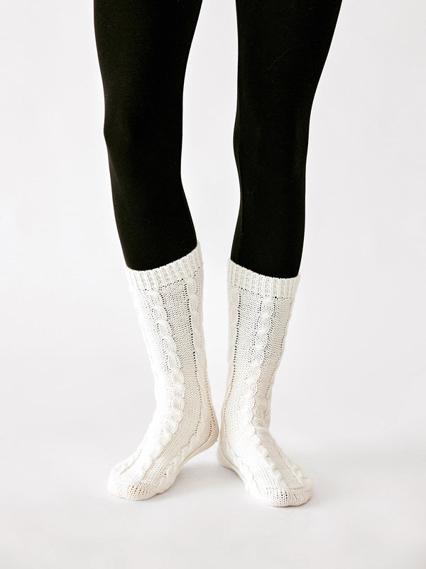 Twist-Knit Thermal Socks