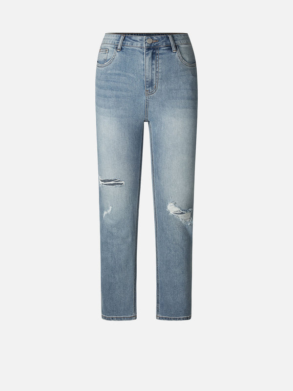Ripped Taper Jeans