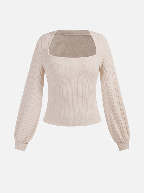 Tapered Square Neck Puff Sleeve top