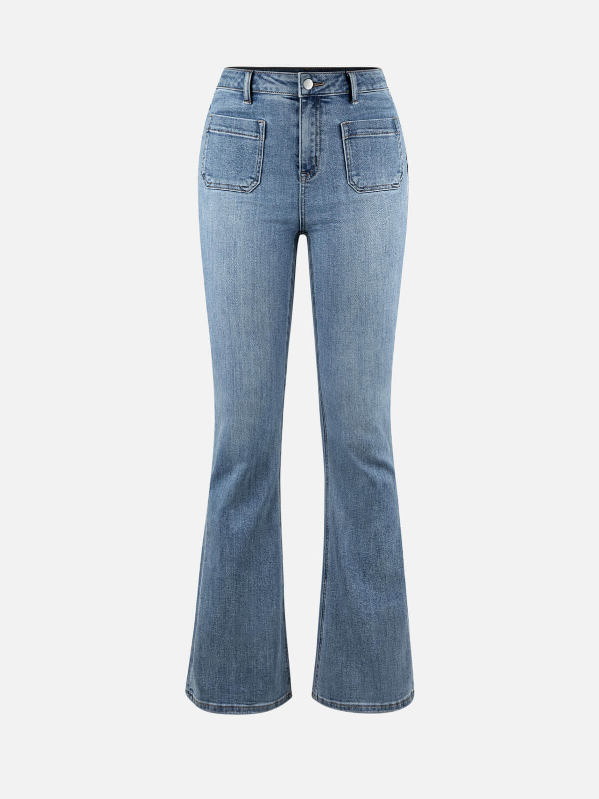 Front Pocket Flare Jeans - Dusk