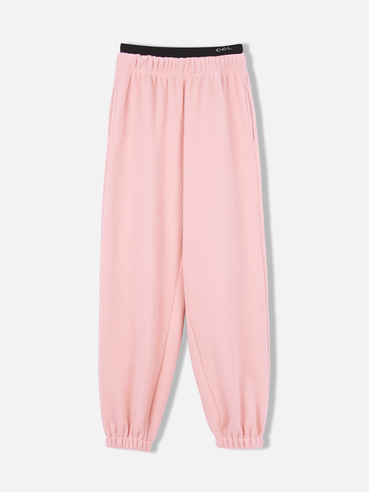 Polar Fleece Double Waistband Jogger - Pink