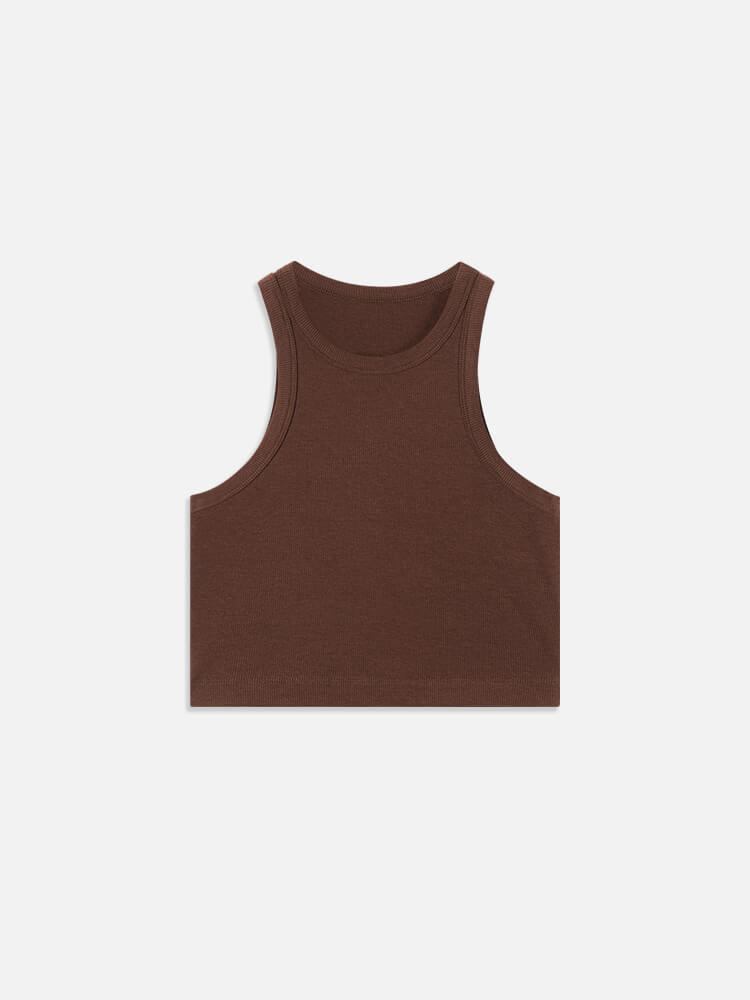 Plantive™ Wood Rib Cutaway Tank Top